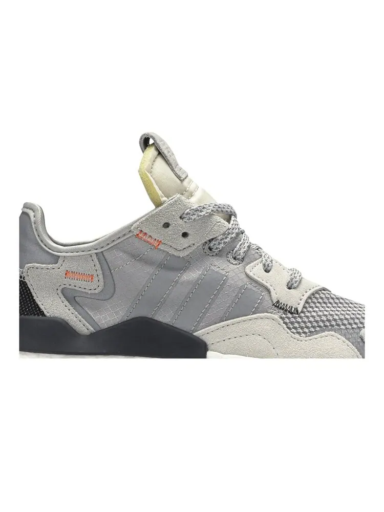 Кроссовки Adidas Nite Jogger J 'Grey Orange' — изображение 2 из 4, серый
