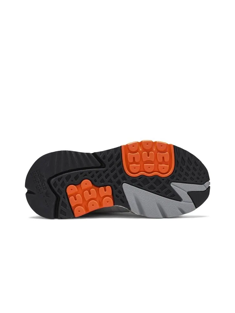 Кроссовки Adidas Nite Jogger J 'Grey Orange' — изображение 4 из 4, серый