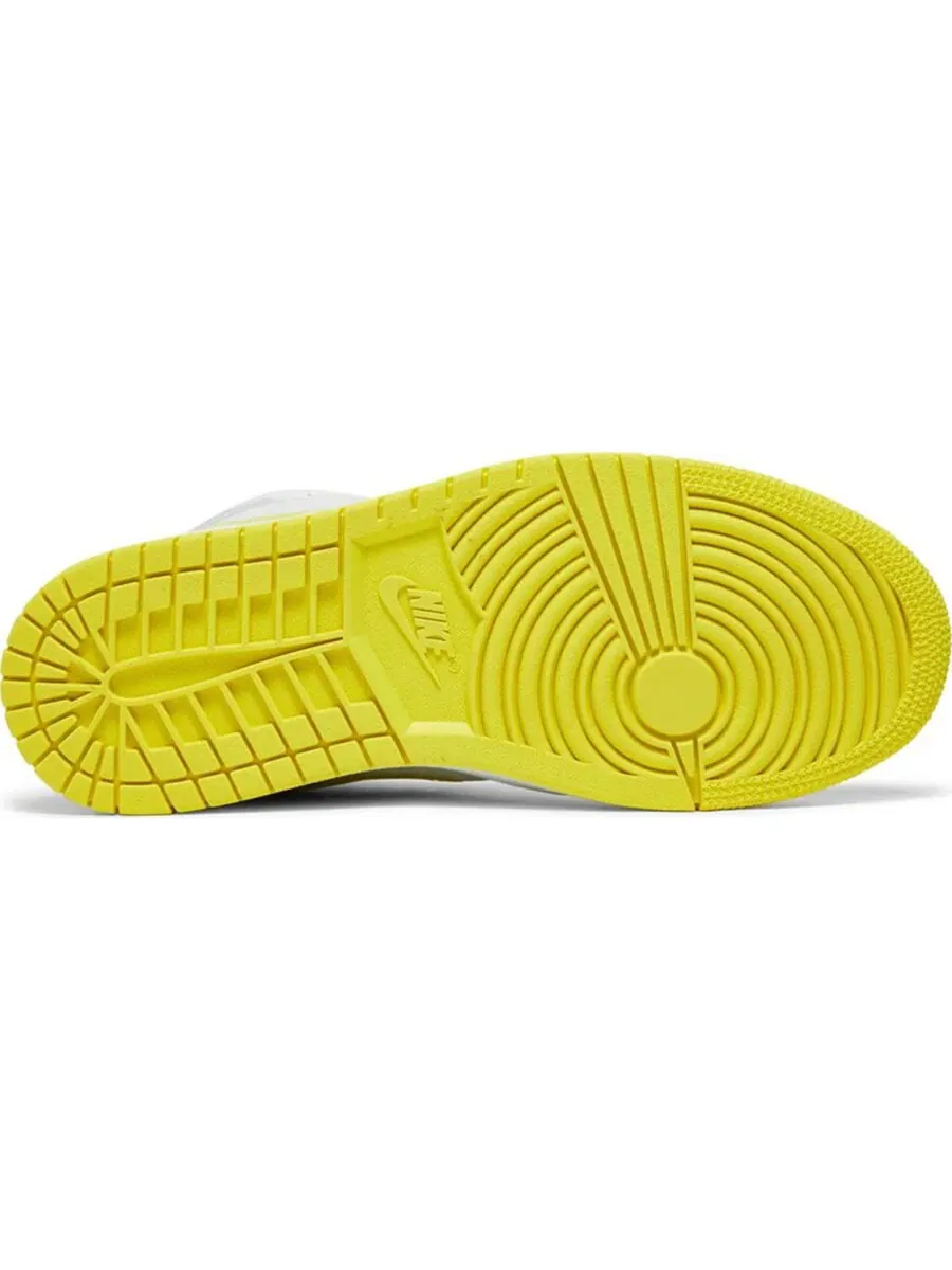 Кроссовки Nike Air Jordan Wmns 1 Mid SE — изображение 4 из 4, белый/желтый
