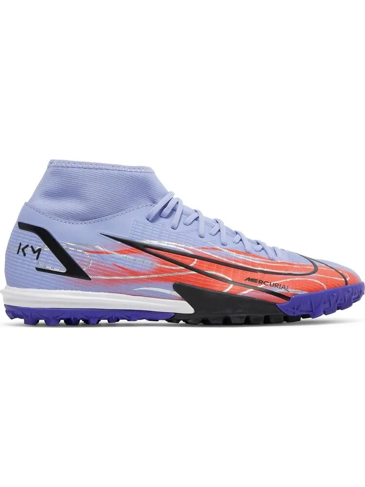 Кроссовки Nike Kylian Mbappé x Mercurial Superfly 8 Academy TF 'Flames' — изображение 1 из 8, фиолетовый
