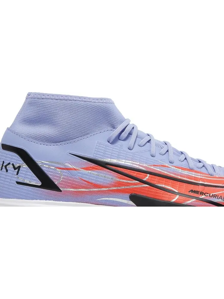 Кроссовки Nike Kylian Mbappé x Mercurial Superfly 8 Academy TF 'Flames' — изображение 2 из 8, фиолетовый