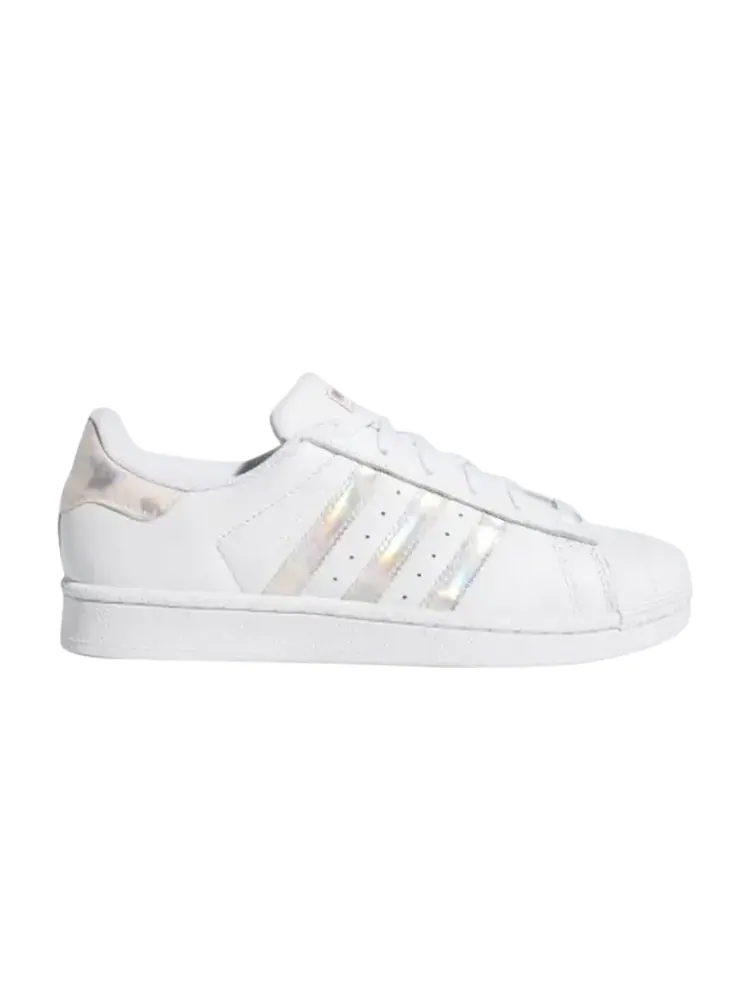 Кроссовки Adidas Superstar J 'Iridescent' — изображение 1 из 1, белый