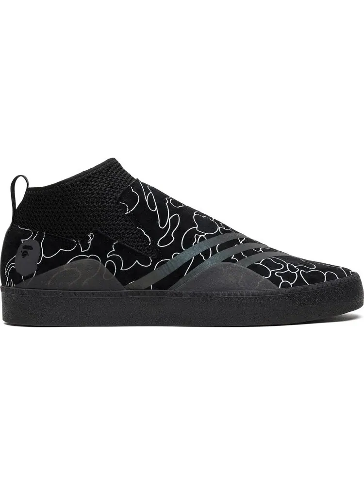 Кроссовки Adidas A Bathing Ape x 3ST.002 'Core Black' — изображение 1 из 8, черный