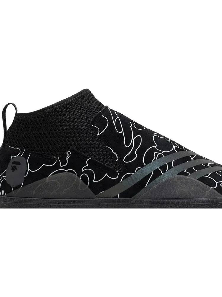 Кроссовки Adidas A Bathing Ape x 3ST.002 'Core Black' — изображение 2 из 8, черный