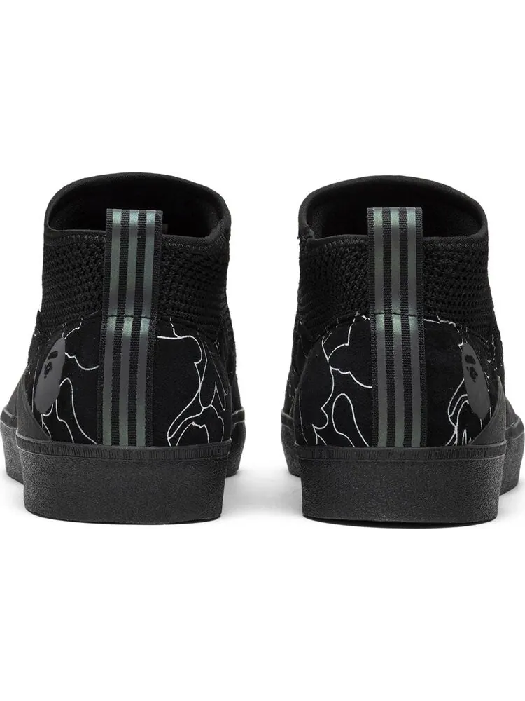 Кроссовки Adidas A Bathing Ape x 3ST.002 'Core Black' — изображение 6 из 8, черный