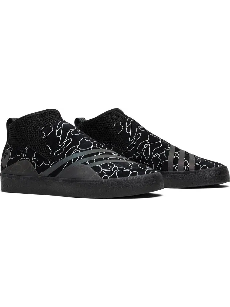Кроссовки Adidas A Bathing Ape x 3ST.002 'Core Black' — изображение 8 из 8, черный