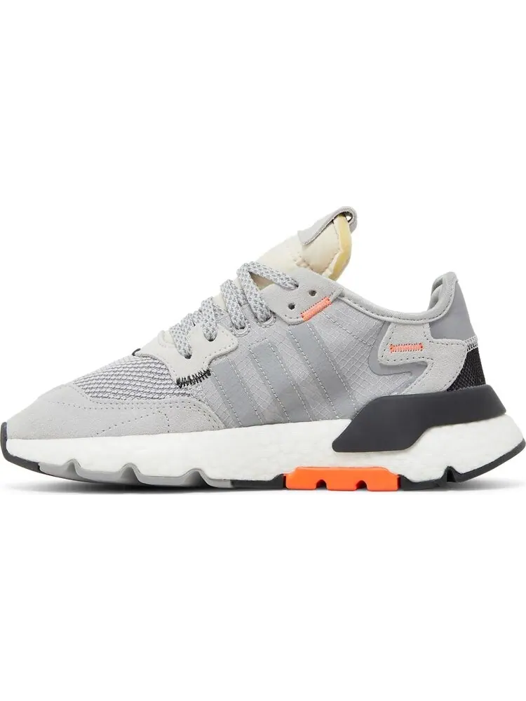 Кроссовки Adidas Nite Jogger 'Grey Orange' — изображение 3 из 8, серый