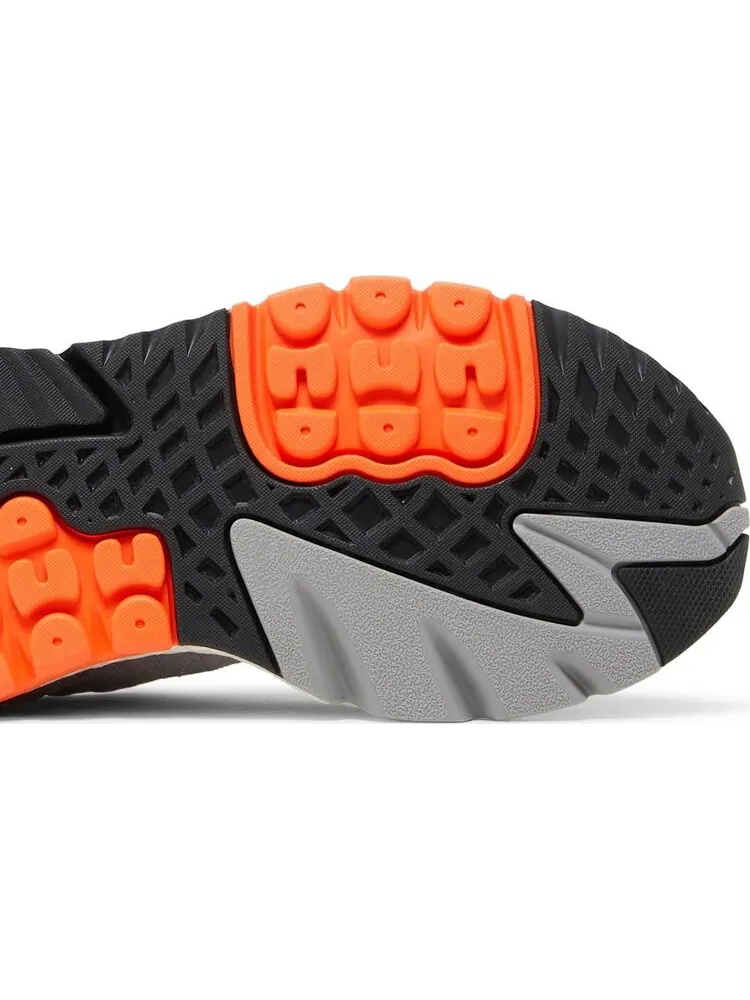 Кроссовки Adidas Nite Jogger 'Grey Orange' — изображение 5 из 8, серый