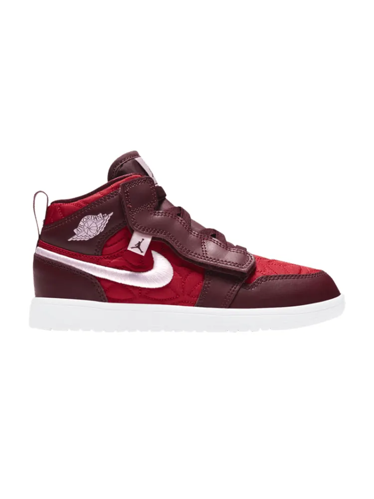 Кроссовки Air Jordan Air Jordan 1 Mid ALT SE PS 'Red Quilted' — изображение 1 из 1