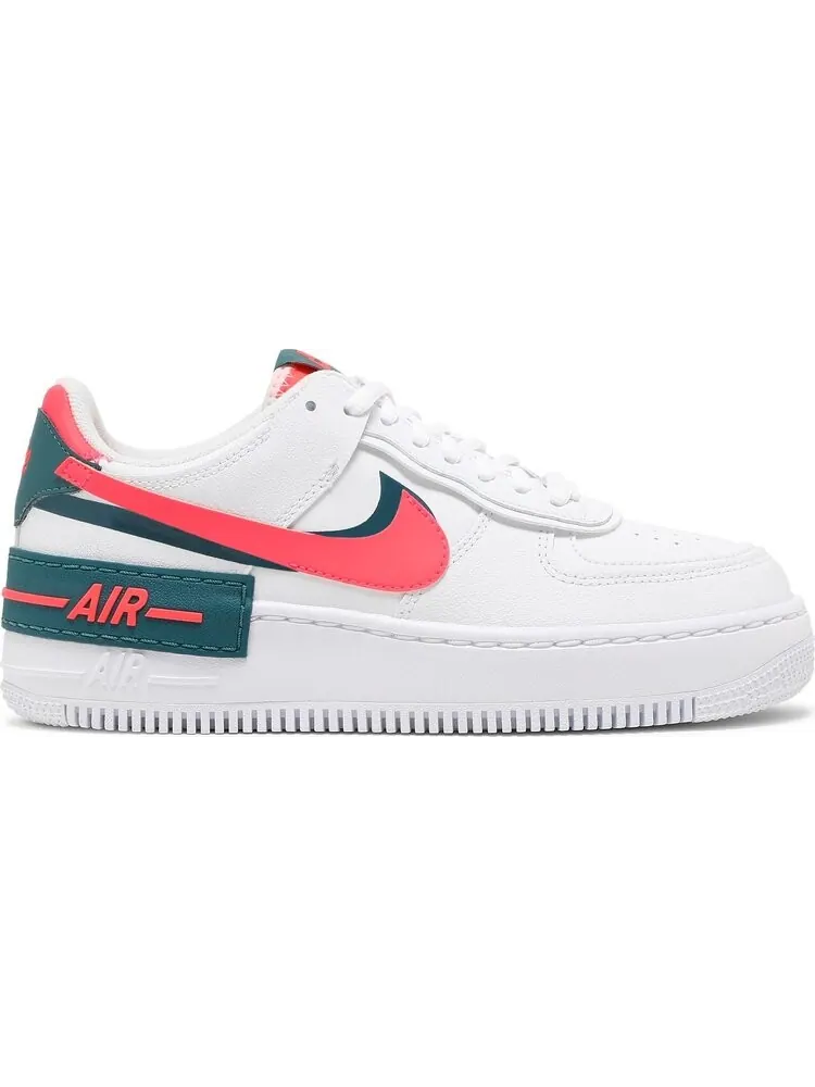 Кроссовки Nike Wmns Air Force 1 Shadow 'White Solar Red' — изображение 1 из 8, белый