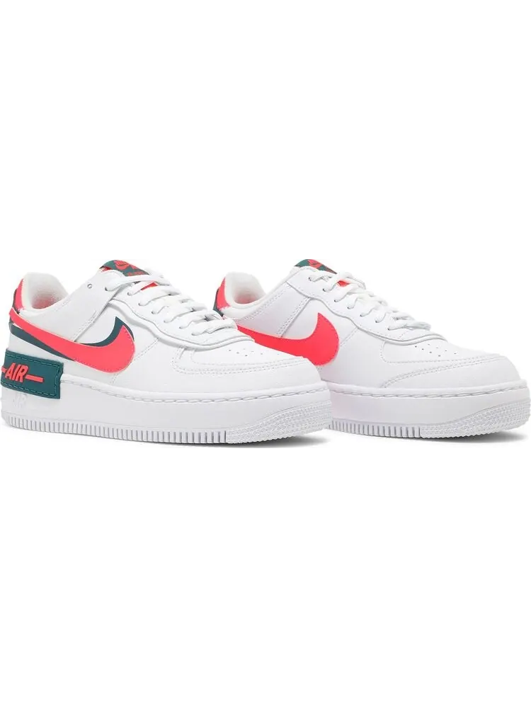 Кроссовки Nike Wmns Air Force 1 Shadow 'White Solar Red' — изображение 8 из 8, белый
