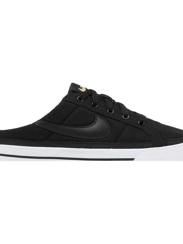 Кроссовки Nike Wmns Court Legacy Mule 'Black' — изображение 2 из 8, черный