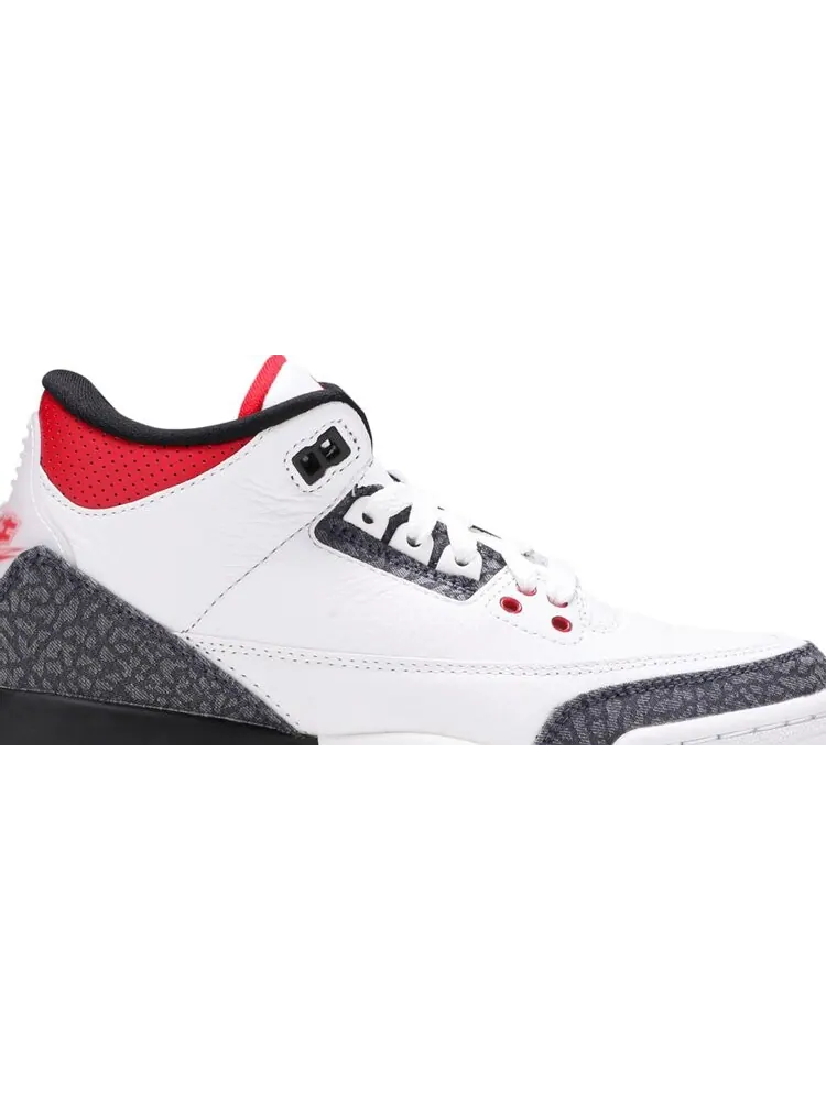 Кроссовки Air Jordan 3 SE-T GS Fire Red Japan Exclusive — изображение 2 из 8, белый