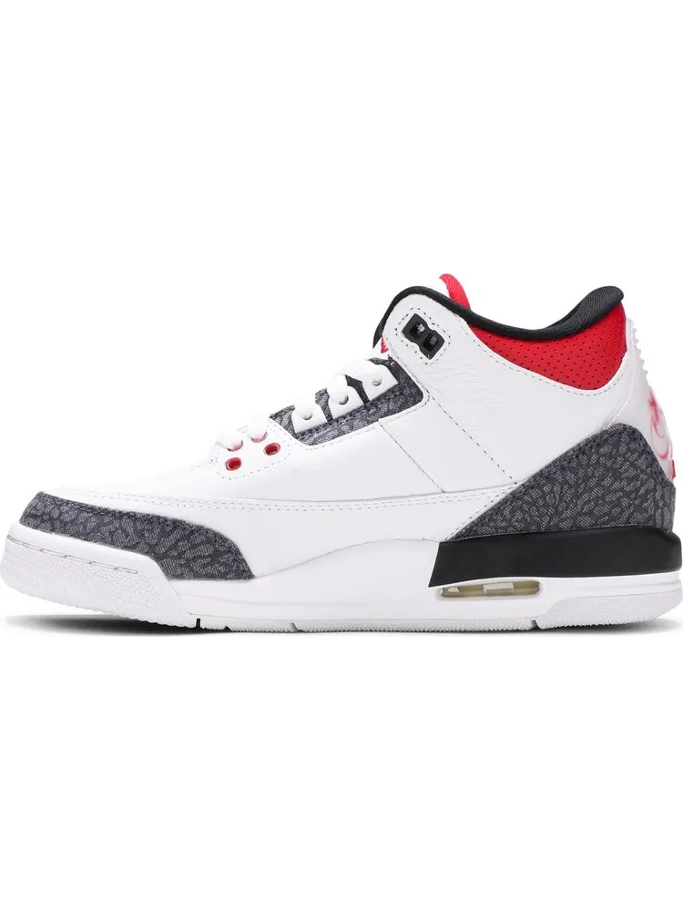 Кроссовки Air Jordan 3 SE-T GS Fire Red Japan Exclusive — изображение 3 из 8, белый