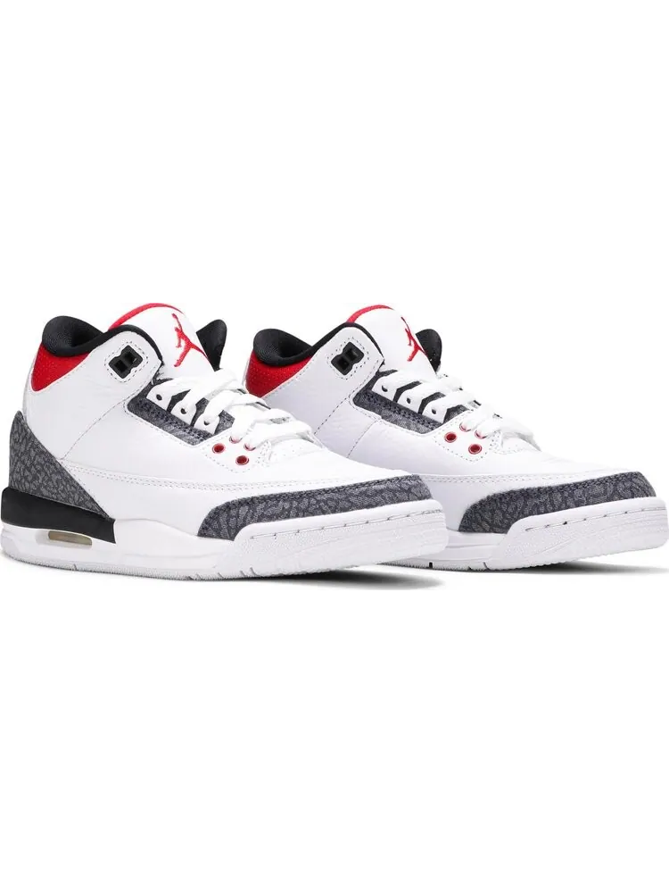 Кроссовки Air Jordan 3 SE-T GS Fire Red Japan Exclusive — изображение 8 из 8, белый