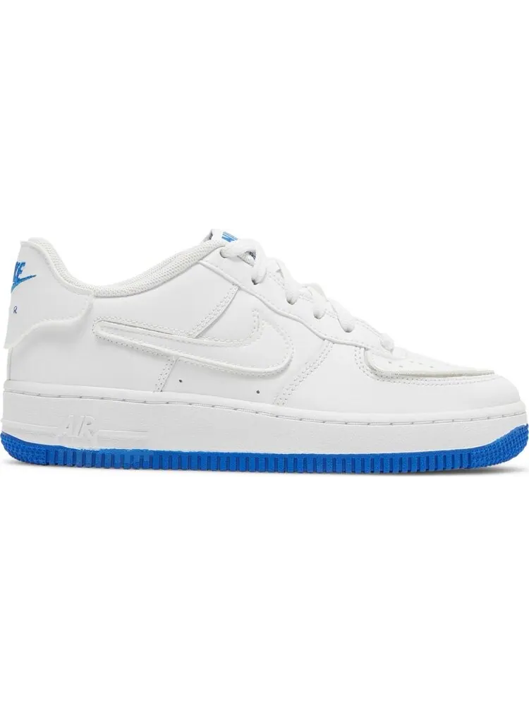 Кроссовки Nike Air Force 1/1 GS 'White Royal Blue' — изображение 1 из 8, белый