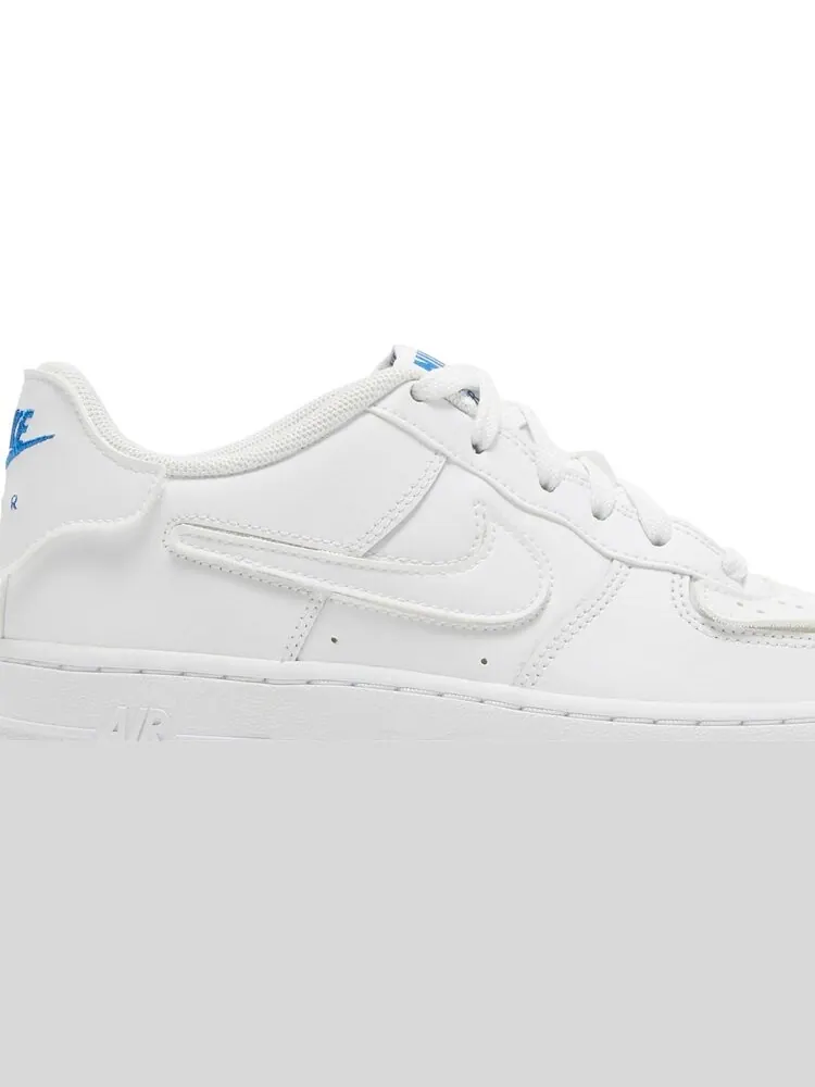 Кроссовки Nike Air Force 1/1 GS 'White Royal Blue' — изображение 2 из 8, белый