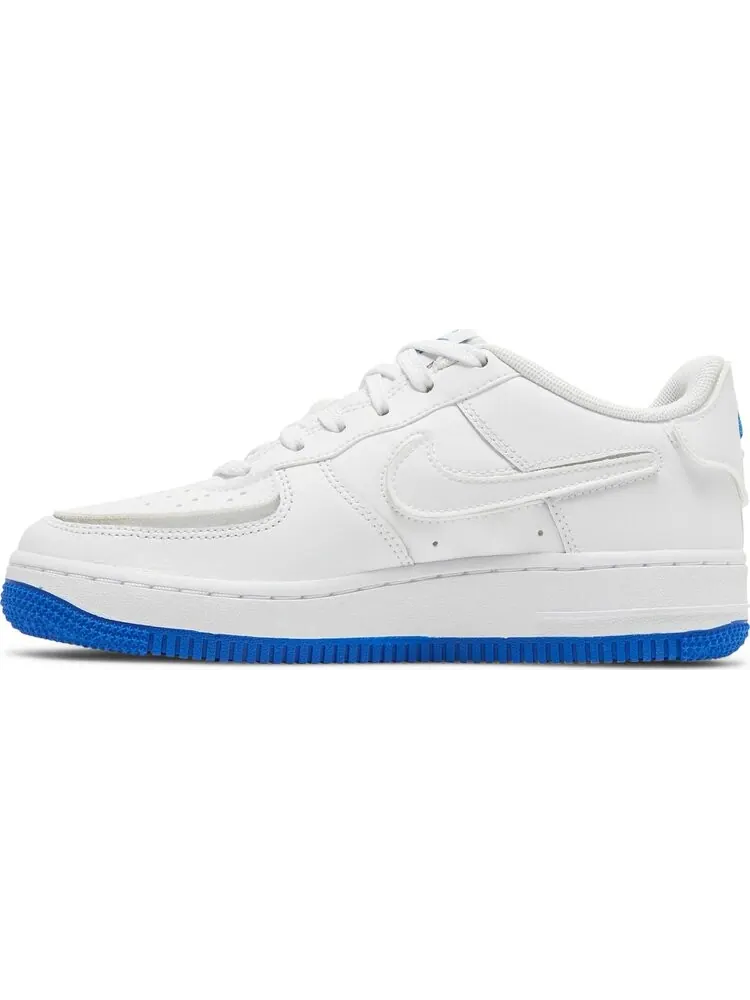 Кроссовки Nike Air Force 1/1 GS 'White Royal Blue' — изображение 3 из 8, белый