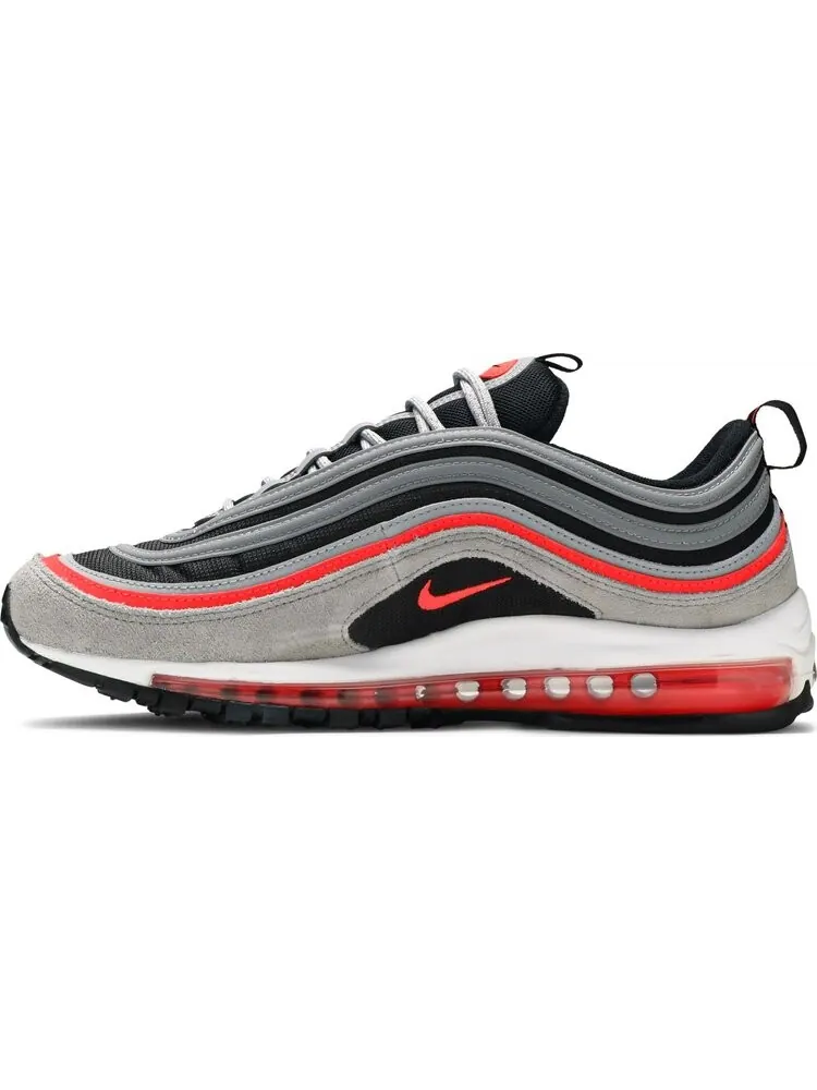 Кроссовки Nike Air Max 97 'Wolf Grey Radiant Red' — изображение 3 из 8, серый