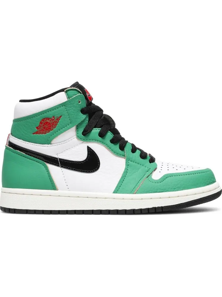 Кроссовки Wmns Air Jordan 1 Retro High OG Lucky Green — изображение 1 из 8, зеленый