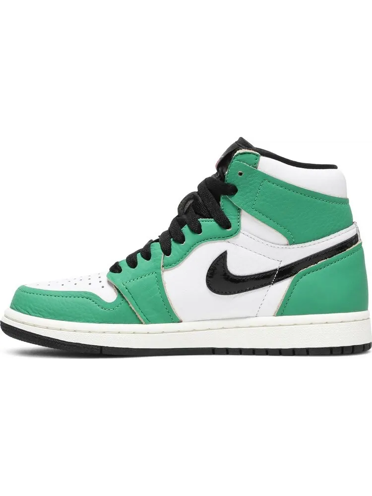 Кроссовки Wmns Air Jordan 1 Retro High OG Lucky Green — изображение 3 из 8, зеленый