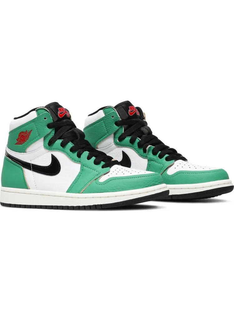 Кроссовки Wmns Air Jordan 1 Retro High OG Lucky Green — изображение 8 из 8, зеленый