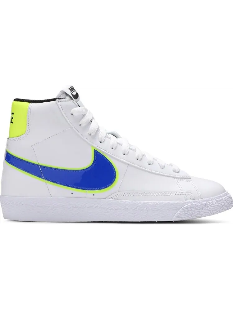 Кроссовки Nike Blazer Mid GS 'Racer Blue Volt' — изображение 1 из 8, белый