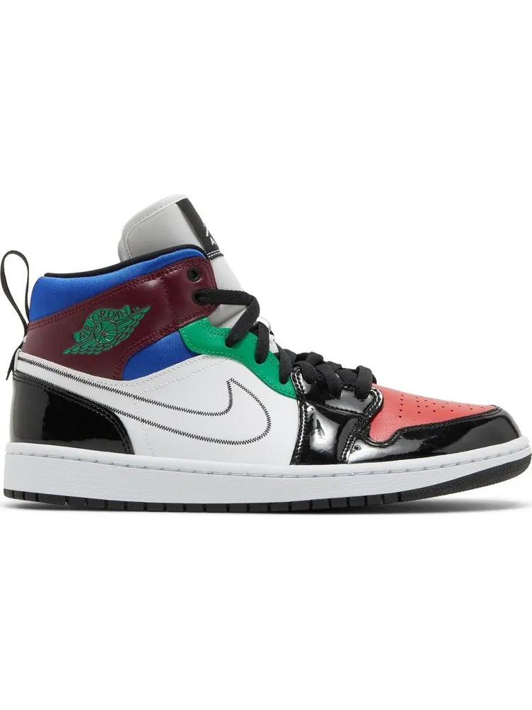 Кроссовки Wmns Air Jordan 1 Mid SE Multi-Color — изображение 1 из 8, мульти
