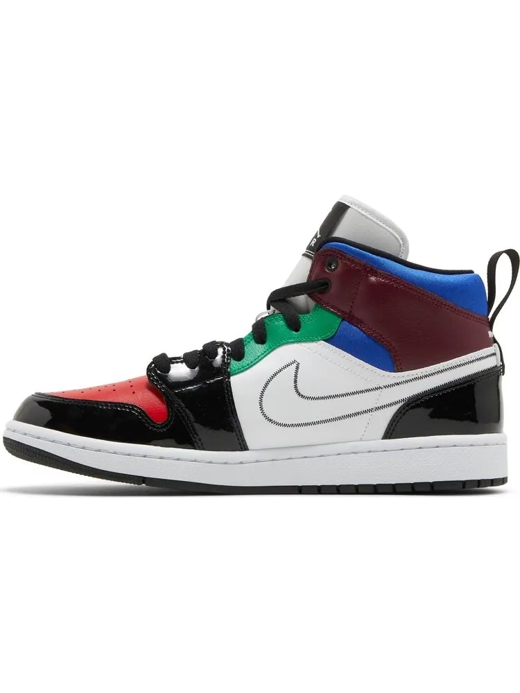 Кроссовки Wmns Air Jordan 1 Mid SE Multi-Color — изображение 3 из 8, мульти