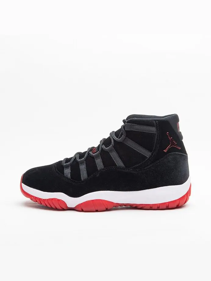 Кроссовки женские Air Jordan 11 Retro 'Bred Velvet' — изображение 1 из 10, черный/красный