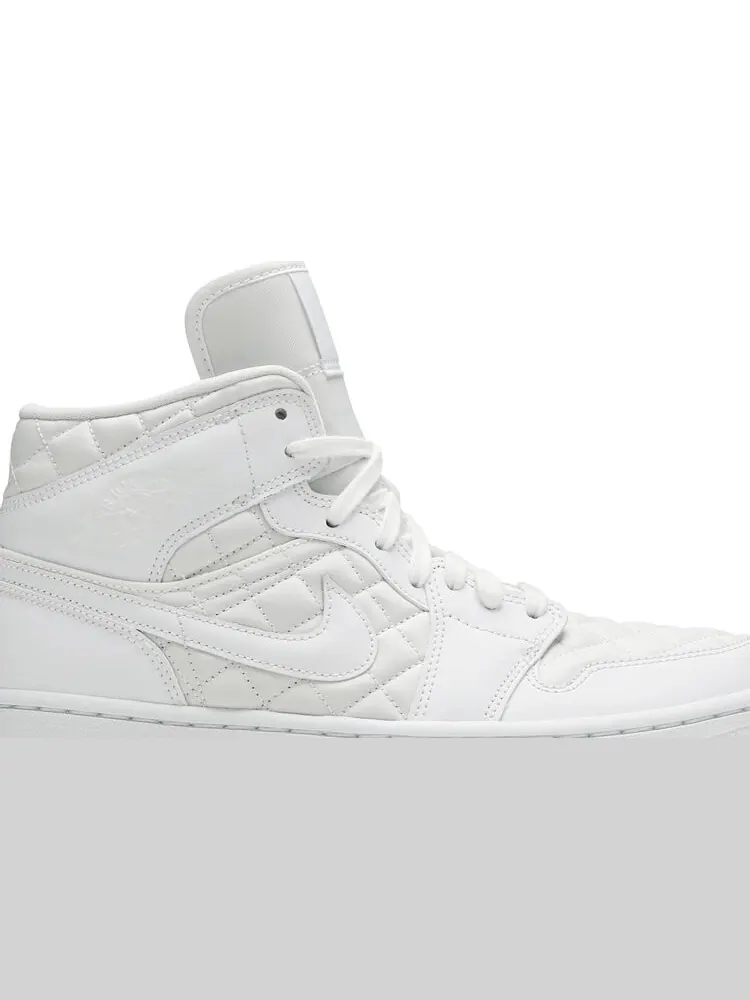 Кроссовки Wmns Air Jordan 1 Mid SE White Quilted — изображение 2 из 8, белый