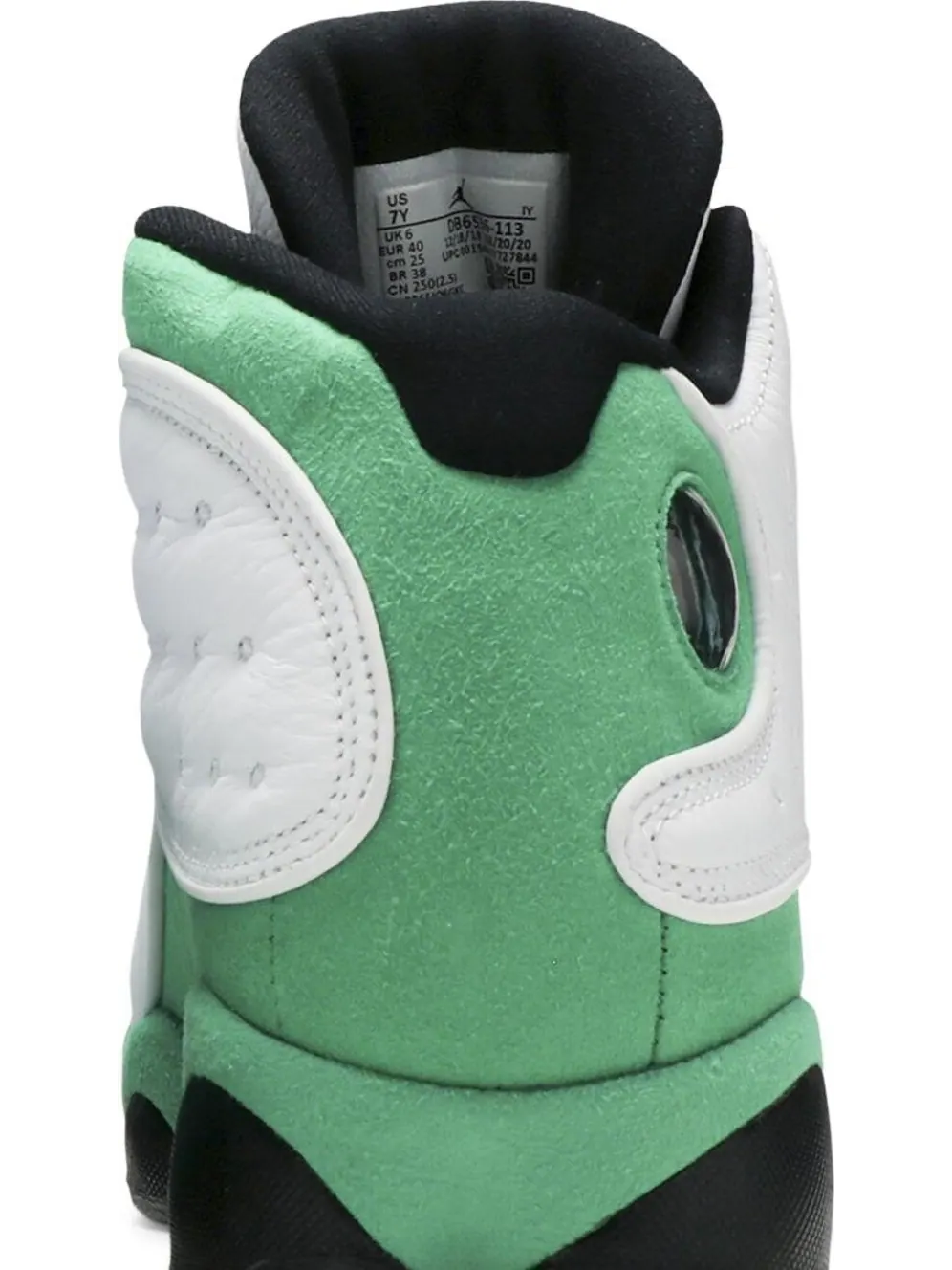 Кроссовки Air Jordan 13 Retro GS Lucky Green — изображение 7 из 8, белый