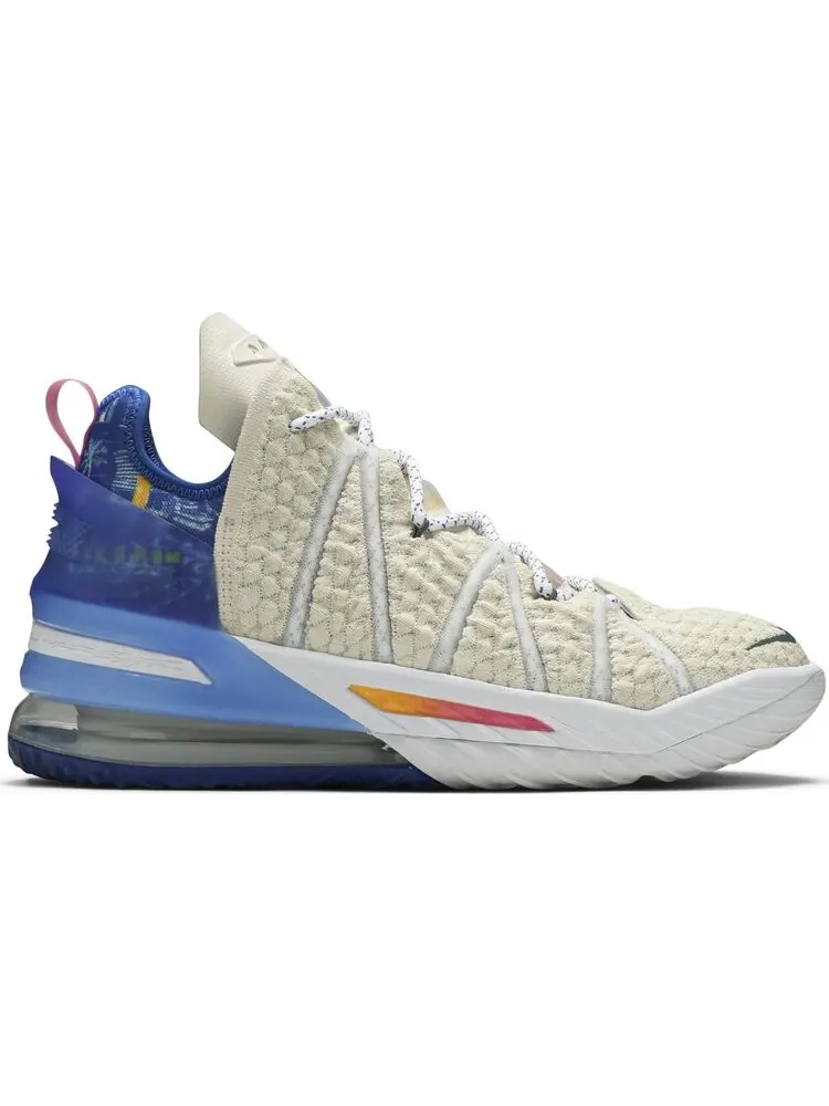 Кроссовки Nike LeBron 18 'Los Angeles By Day' — изображение 1 из 8, бежевый