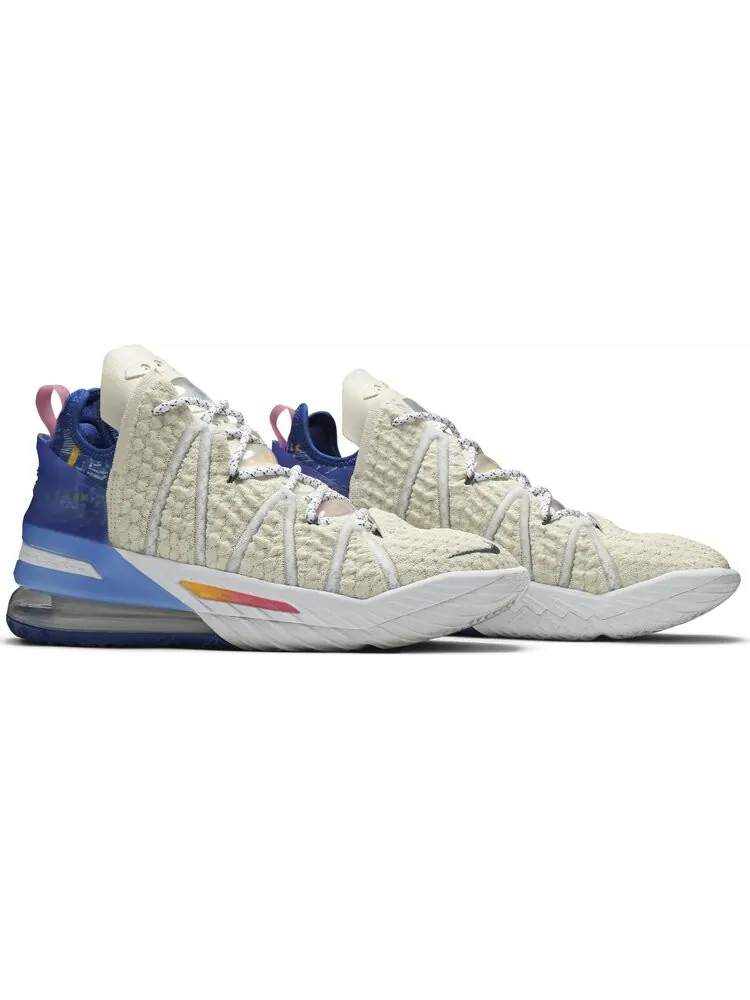 Кроссовки Nike LeBron 18 'Los Angeles By Day' — изображение 8 из 8, бежевый