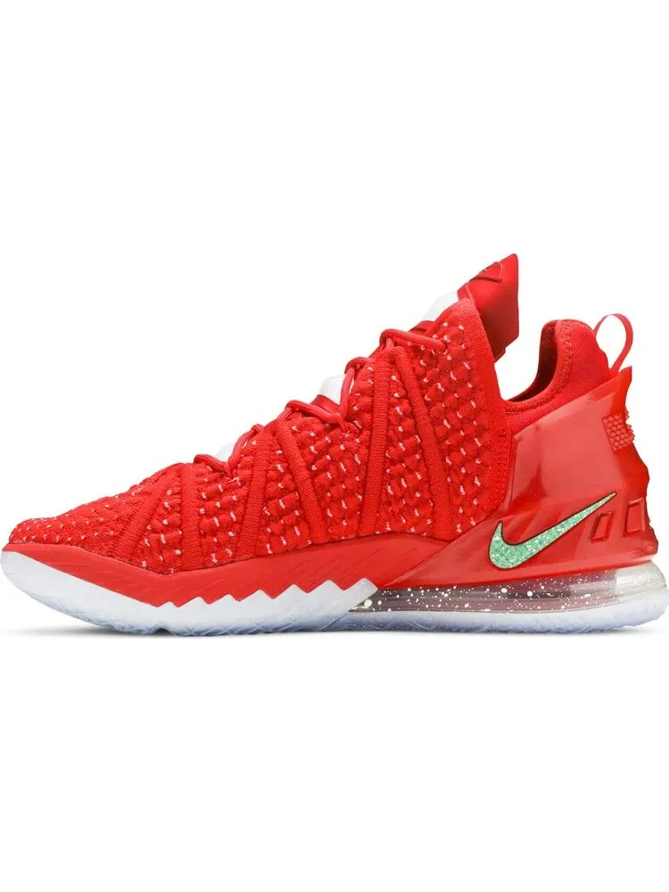 Кроссовки Nike LeBron 18 'X-Mas In LA' — изображение 3 из 8, красный