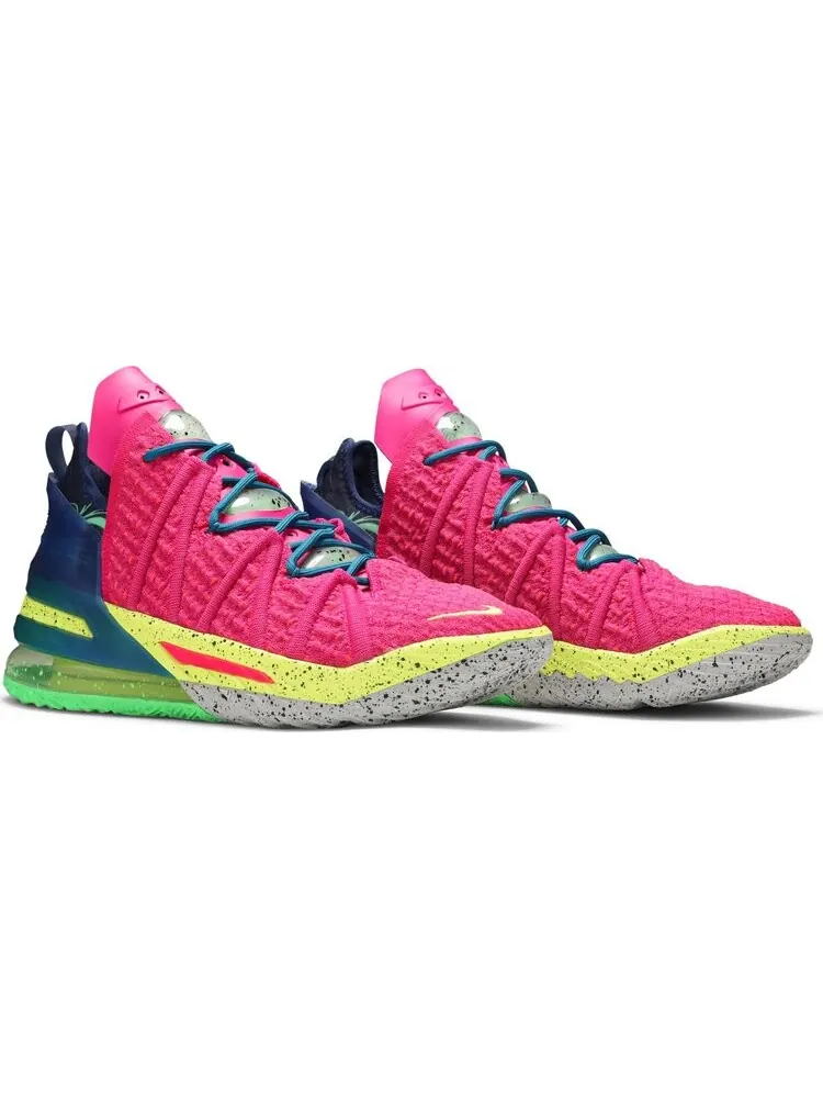 Кроссовки Nike LeBron 18 'Los Angeles By Night' — изображение 8 из 8, розовый