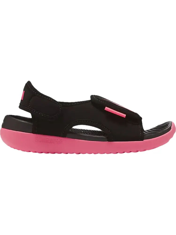 Сандалии Nike Sunray Adjust 5 V2 GS 'Black Racer Pink' — изображение 1 из 1, черный