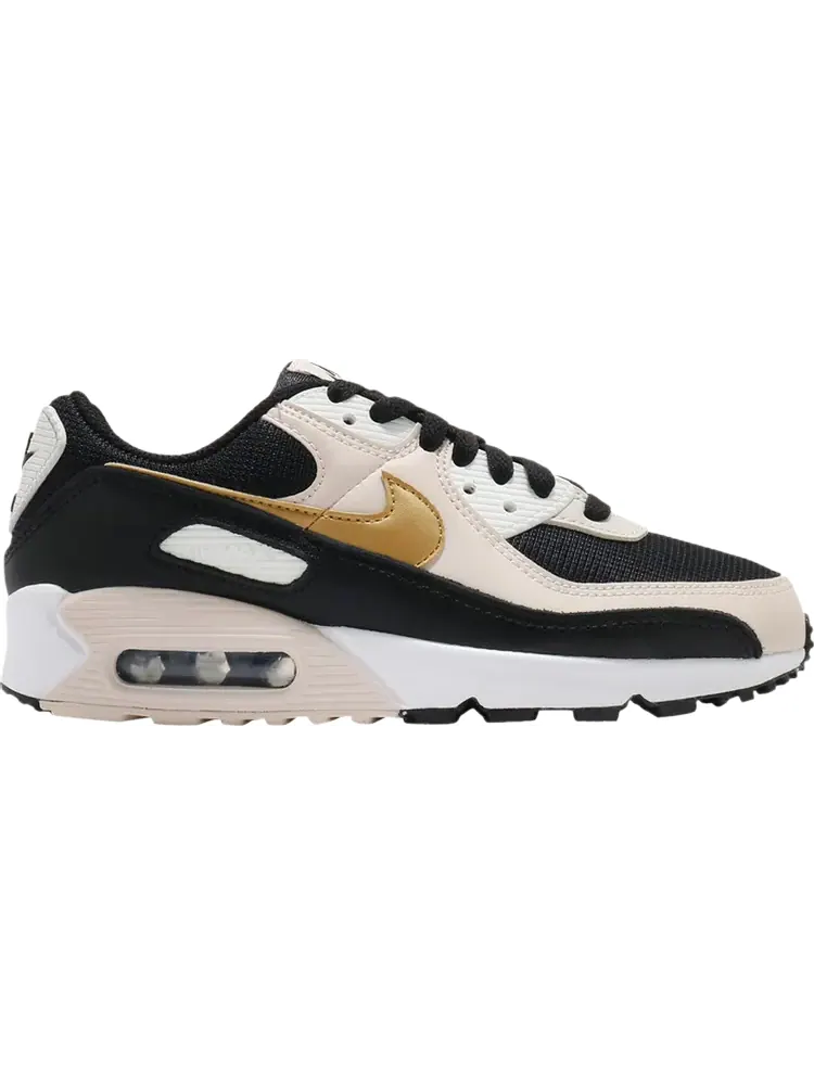 Кроссовки Nike Wmns Air Max 90 'Black Metallic Gold' — изображение 1 из 1, черный