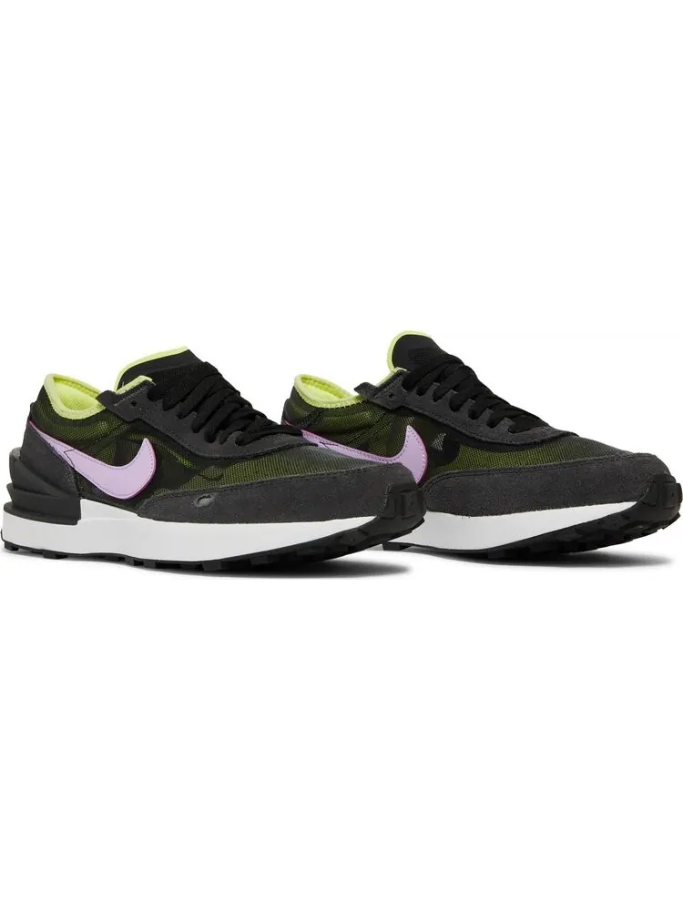 Кроссовки Nike Waffle One GS 'Light Lemon Twist Lilac' — изображение 8 из 8, черный