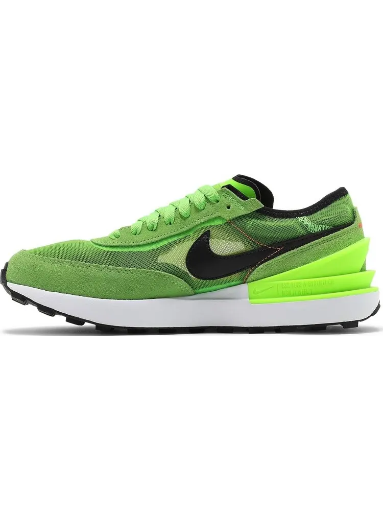 Кроссовки Nike Waffle One GS 'Electric Green' — изображение 3 из 8, зеленый
