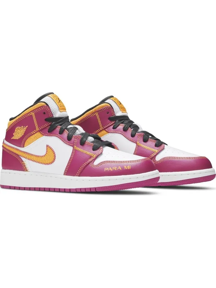 Кроссовки Air Jordan 1 GS Día de Muertos — изображение 8 из 8, фиолетовый