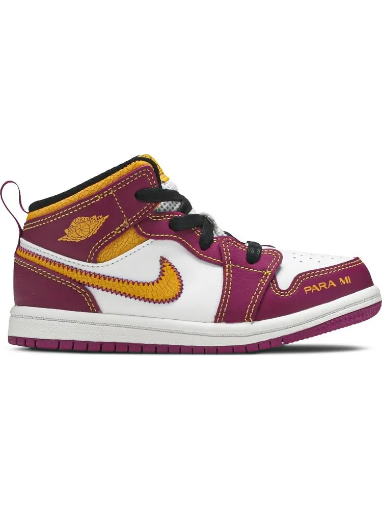 Кроссовки Air Jordan 1 Mid TD Día de Muertos — изображение 1 из 8, белый