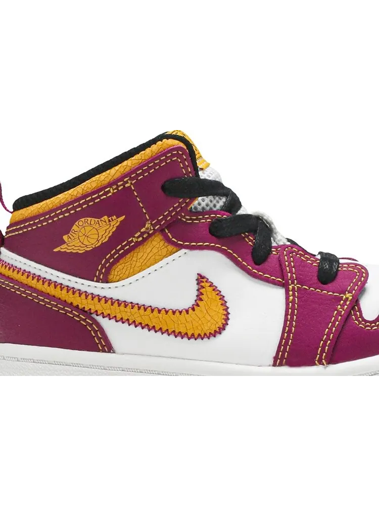Кроссовки Air Jordan 1 Mid TD Día de Muertos — изображение 2 из 8, белый