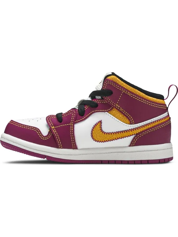 Кроссовки Air Jordan 1 Mid TD Día de Muertos — изображение 3 из 8, белый