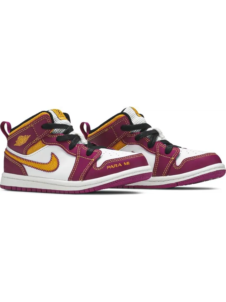 Кроссовки Air Jordan 1 Mid TD Día de Muertos — изображение 8 из 8, белый