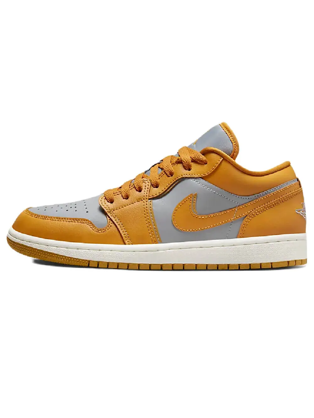 Кроссовки Nike Air Jordan 1 Low — изображение 1 из 8, желтый/серый