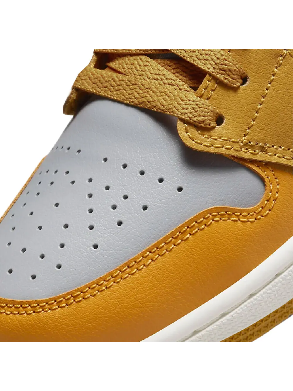 Кроссовки Nike Air Jordan 1 Low — изображение 8 из 8, желтый/серый
