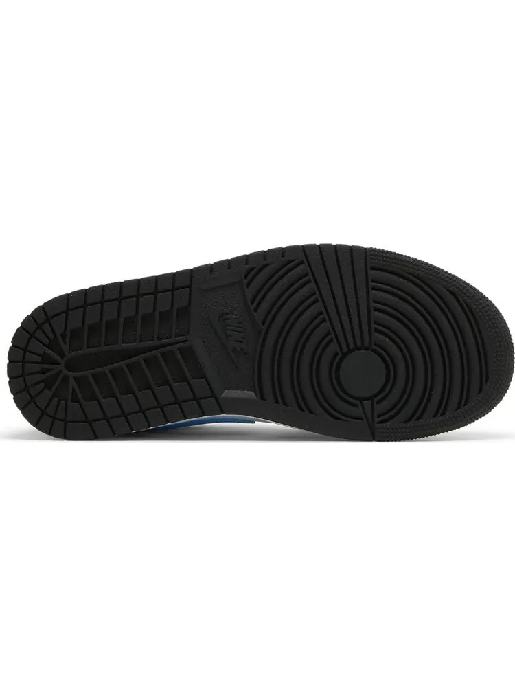 Кроссовки Wmns Air Jordan 1 Low Black University Blue — изображение 4 из 8, белый