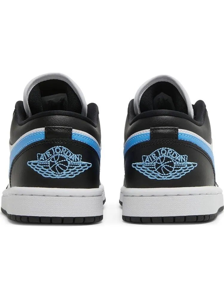 Кроссовки Wmns Air Jordan 1 Low Black University Blue — изображение 6 из 8, белый