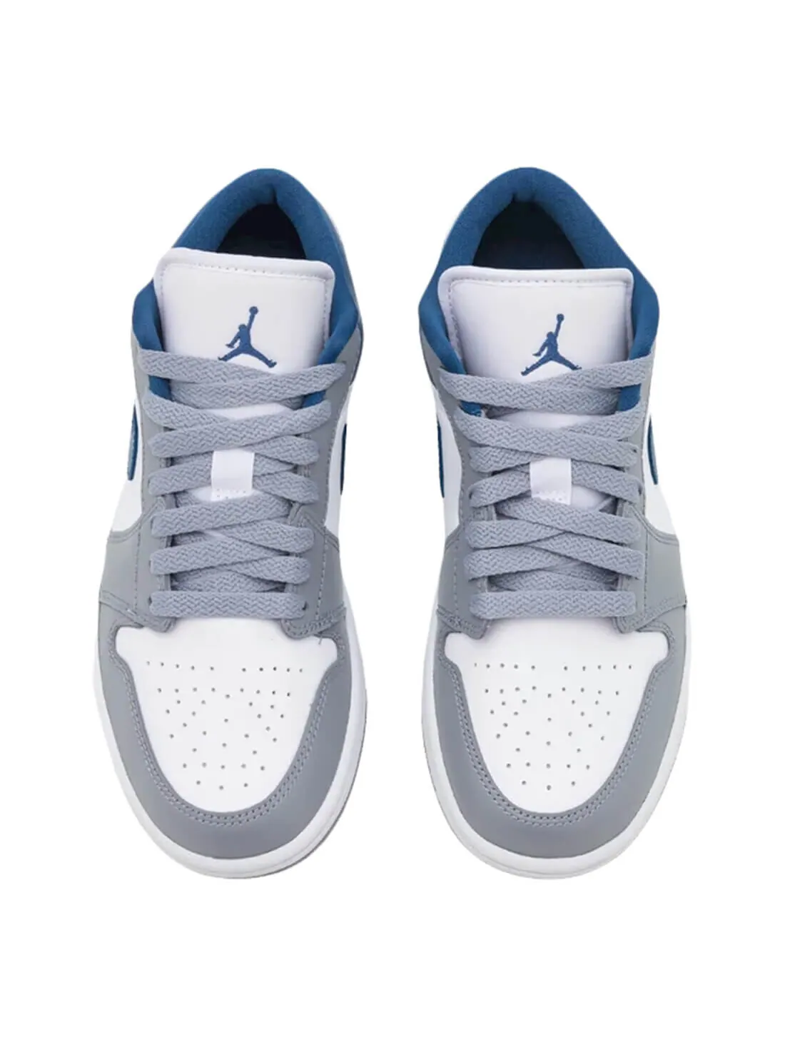Кроссовки Nike Air Jordan Wmns Air 1 Low — изображение 3 из 5, серый/синий/белый